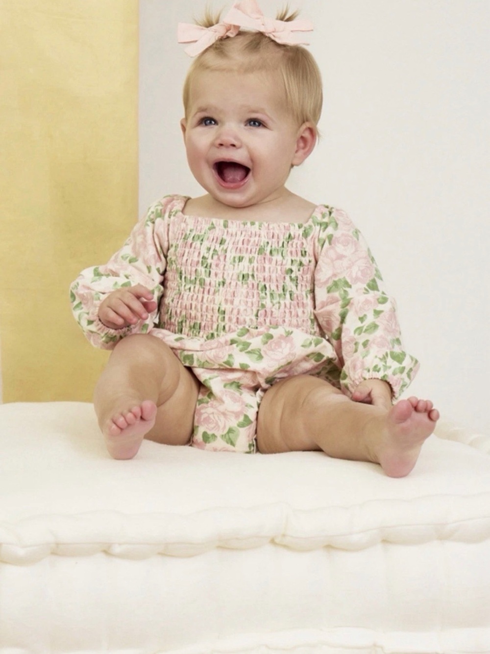 NWOT Tullabee Laynie Floral Baby Bubble Romper 3-6 Months